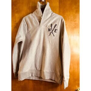 J. Crew Light Gray Pullover with NE Logo